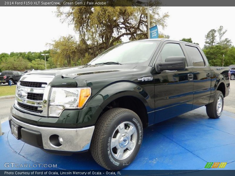 Green Gem / Pale Adobe 2014 Ford F150 XLT SuperCrew