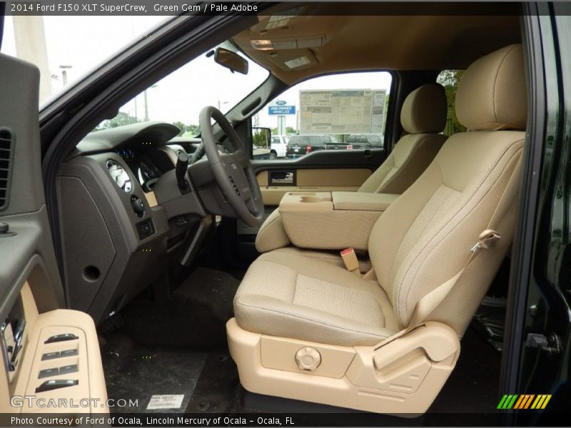 Green Gem / Pale Adobe 2014 Ford F150 XLT SuperCrew