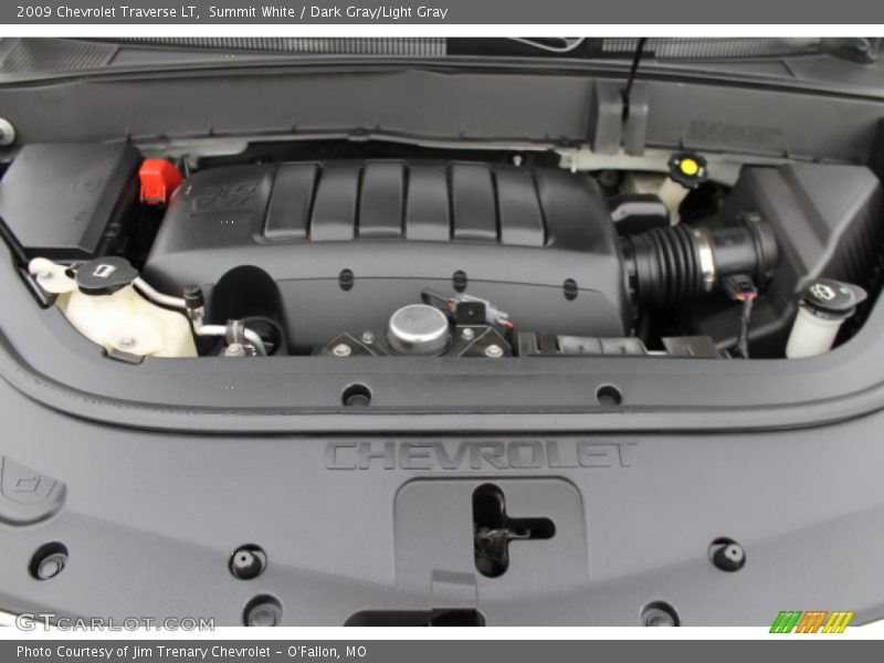Summit White / Dark Gray/Light Gray 2009 Chevrolet Traverse LT