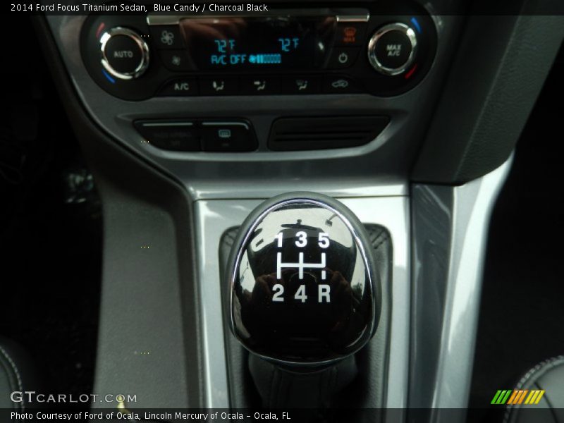 Blue Candy / Charcoal Black 2014 Ford Focus Titanium Sedan