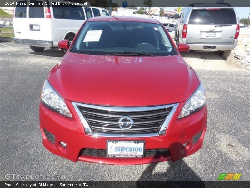Red Brick / Charcoal 2014 Nissan Sentra SR