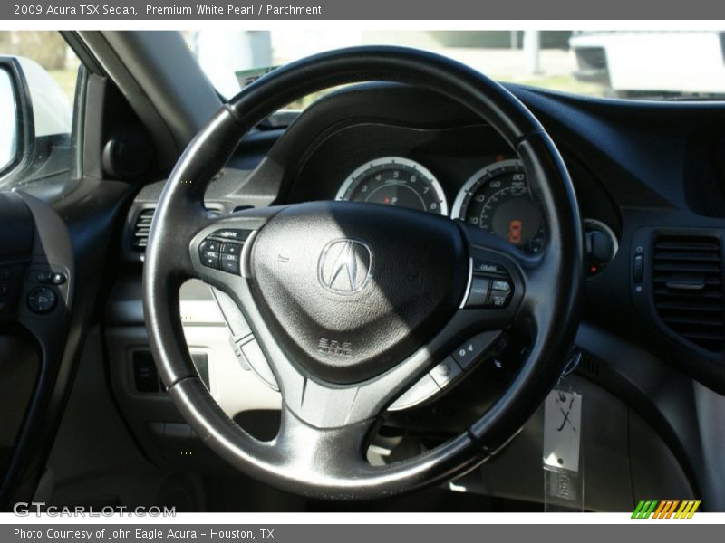 Premium White Pearl / Parchment 2009 Acura TSX Sedan