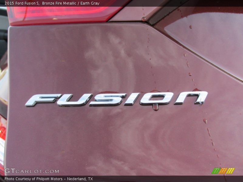 Bronze Fire Metallic / Earth Gray 2015 Ford Fusion S