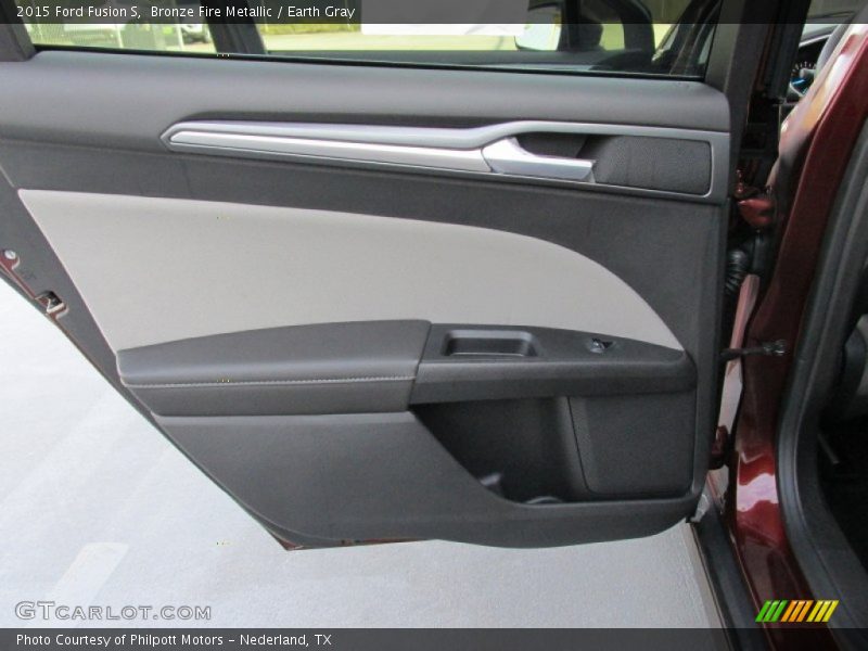 Bronze Fire Metallic / Earth Gray 2015 Ford Fusion S