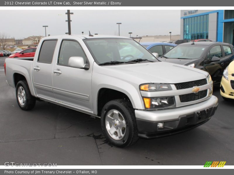 Sheer Silver Metallic / Ebony 2012 Chevrolet Colorado LT Crew Cab