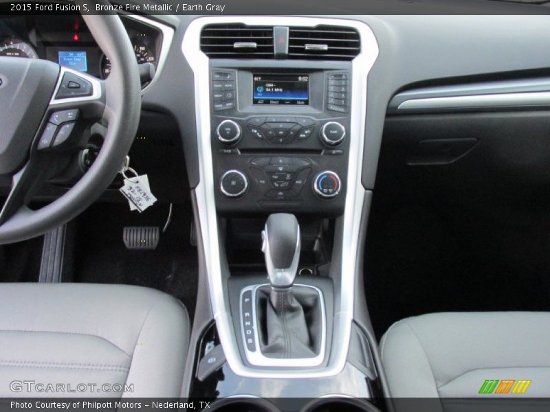 Bronze Fire Metallic / Earth Gray 2015 Ford Fusion S