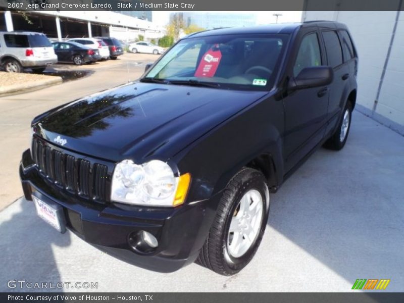 Black / Medium Slate Gray 2007 Jeep Grand Cherokee Laredo