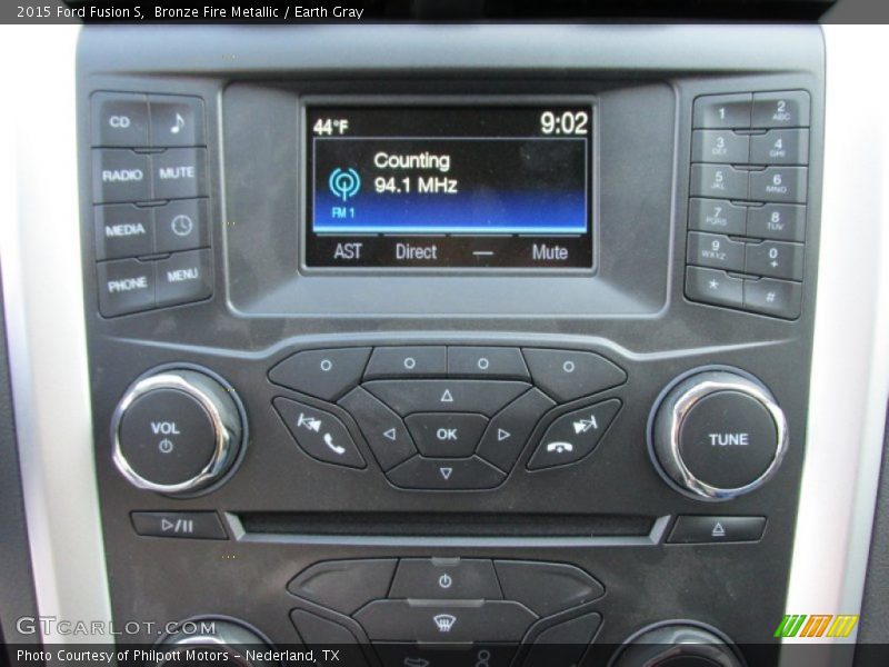 Bronze Fire Metallic / Earth Gray 2015 Ford Fusion S