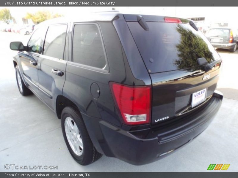 Black / Medium Slate Gray 2007 Jeep Grand Cherokee Laredo