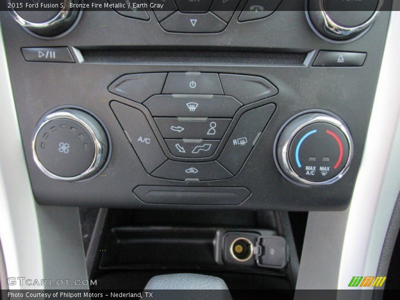 Bronze Fire Metallic / Earth Gray 2015 Ford Fusion S