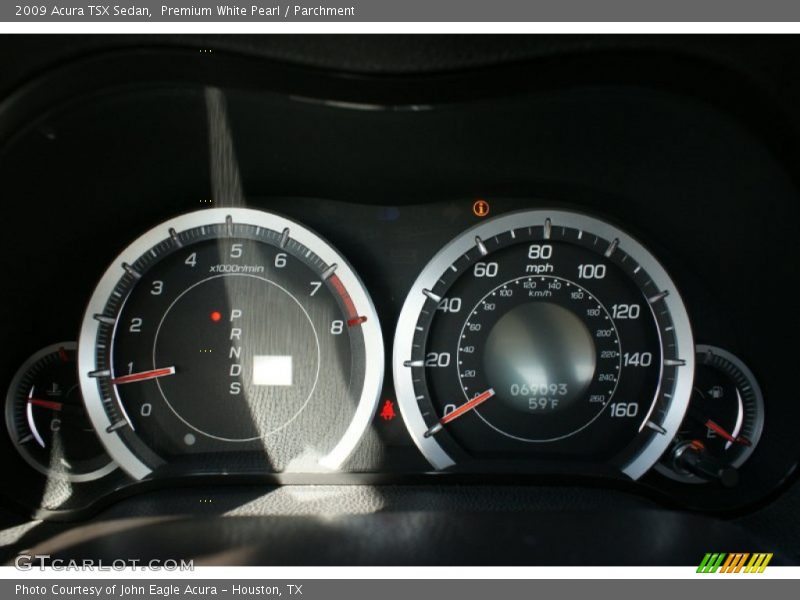 Premium White Pearl / Parchment 2009 Acura TSX Sedan