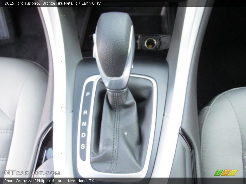 Bronze Fire Metallic / Earth Gray 2015 Ford Fusion S
