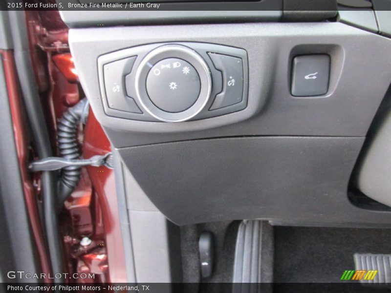 Bronze Fire Metallic / Earth Gray 2015 Ford Fusion S