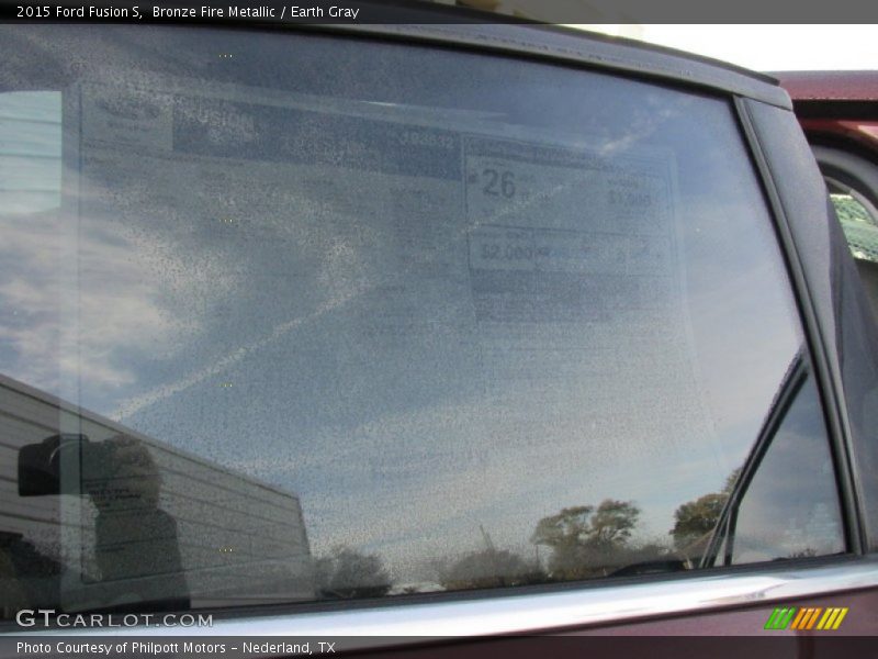 Bronze Fire Metallic / Earth Gray 2015 Ford Fusion S