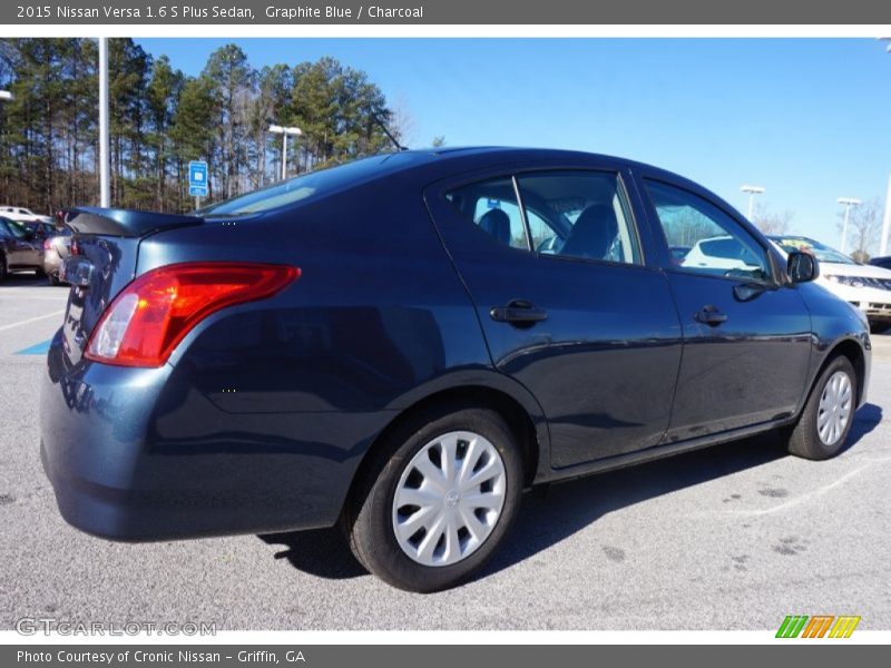Graphite Blue / Charcoal 2015 Nissan Versa 1.6 S Plus Sedan