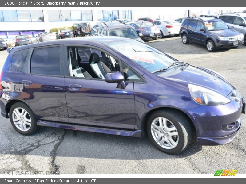 Blackberry Pearl / Black/Grey 2008 Honda Fit Sport