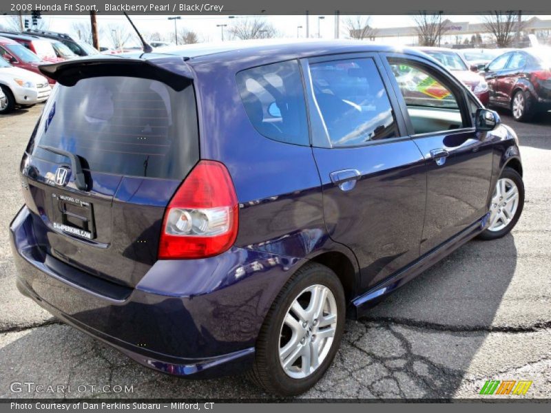 Blackberry Pearl / Black/Grey 2008 Honda Fit Sport