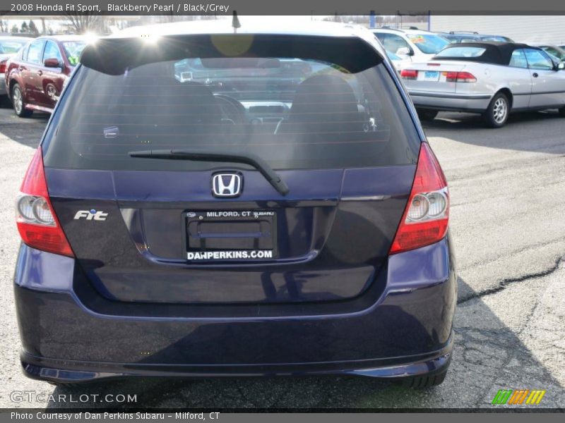 Blackberry Pearl / Black/Grey 2008 Honda Fit Sport