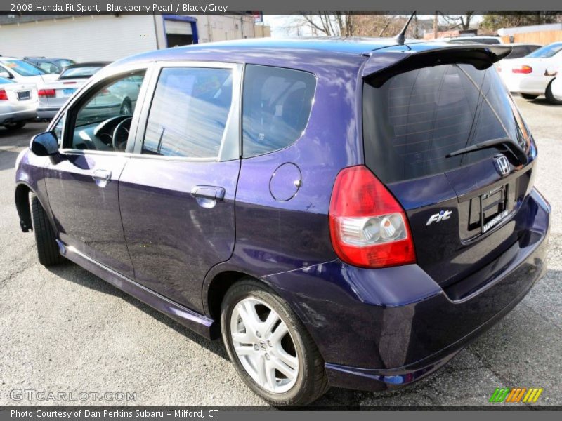 Blackberry Pearl / Black/Grey 2008 Honda Fit Sport