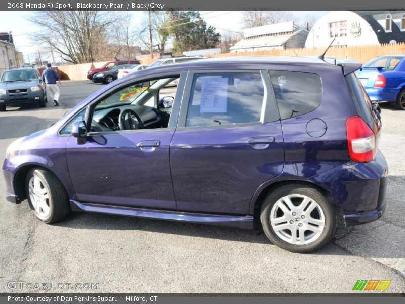 Blackberry Pearl / Black/Grey 2008 Honda Fit Sport