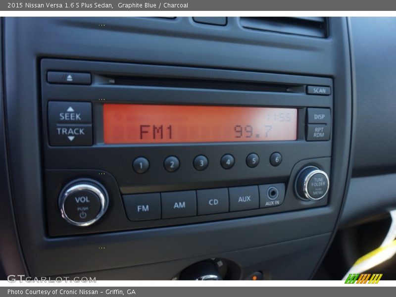 Graphite Blue / Charcoal 2015 Nissan Versa 1.6 S Plus Sedan