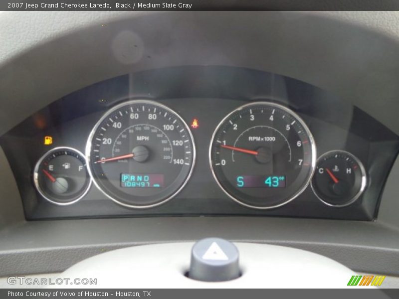 Black / Medium Slate Gray 2007 Jeep Grand Cherokee Laredo