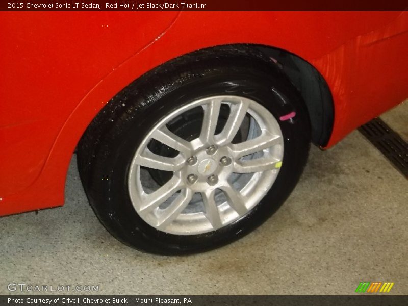 Red Hot / Jet Black/Dark Titanium 2015 Chevrolet Sonic LT Sedan