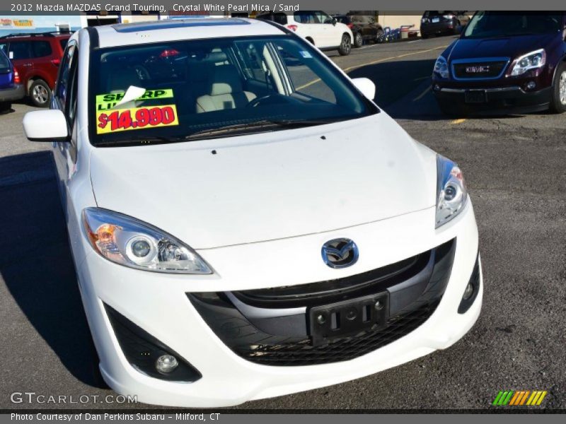 Crystal White Pearl Mica / Sand 2012 Mazda MAZDA5 Grand Touring