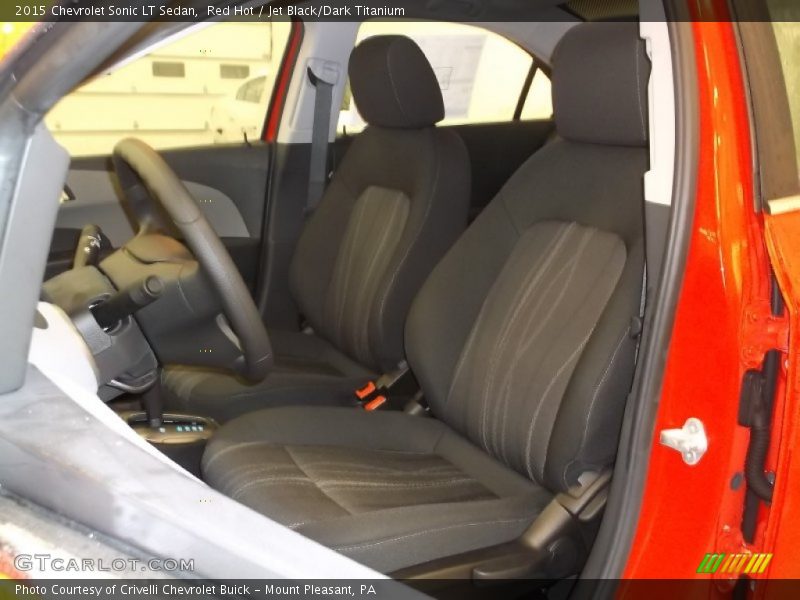 Red Hot / Jet Black/Dark Titanium 2015 Chevrolet Sonic LT Sedan