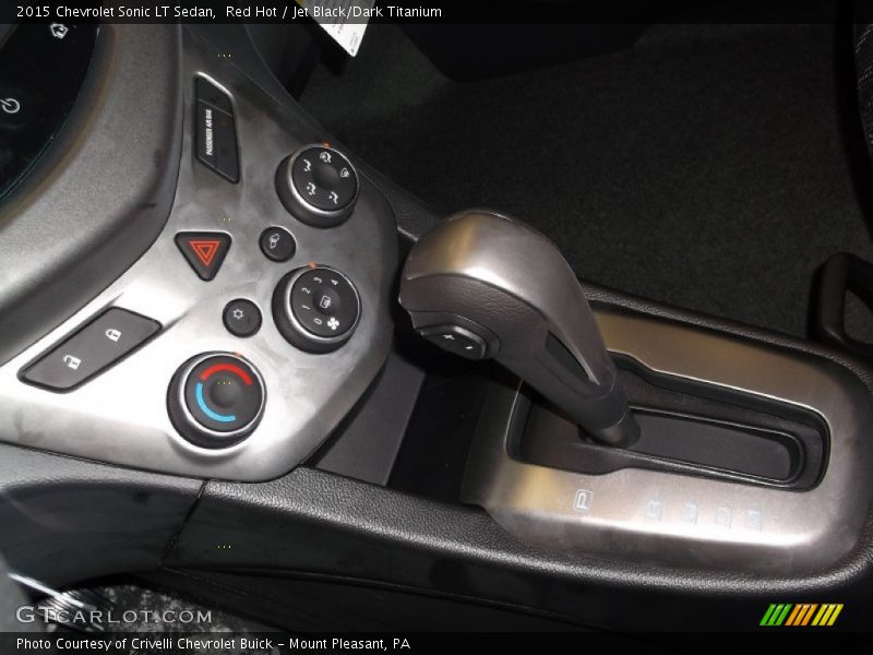 Red Hot / Jet Black/Dark Titanium 2015 Chevrolet Sonic LT Sedan