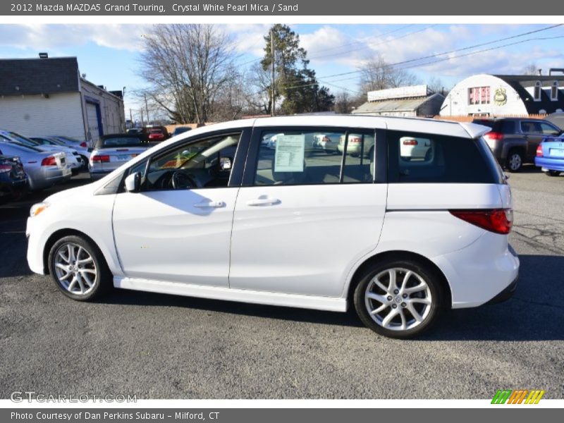 Crystal White Pearl Mica / Sand 2012 Mazda MAZDA5 Grand Touring