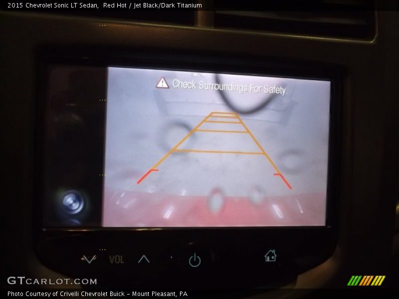 Red Hot / Jet Black/Dark Titanium 2015 Chevrolet Sonic LT Sedan