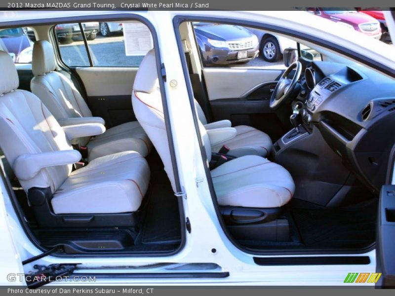 Crystal White Pearl Mica / Sand 2012 Mazda MAZDA5 Grand Touring