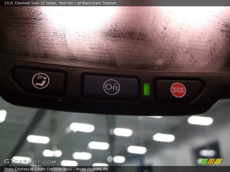 Red Hot / Jet Black/Dark Titanium 2015 Chevrolet Sonic LT Sedan
