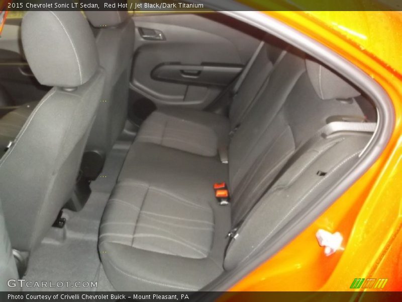 Red Hot / Jet Black/Dark Titanium 2015 Chevrolet Sonic LT Sedan