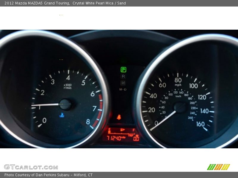Crystal White Pearl Mica / Sand 2012 Mazda MAZDA5 Grand Touring