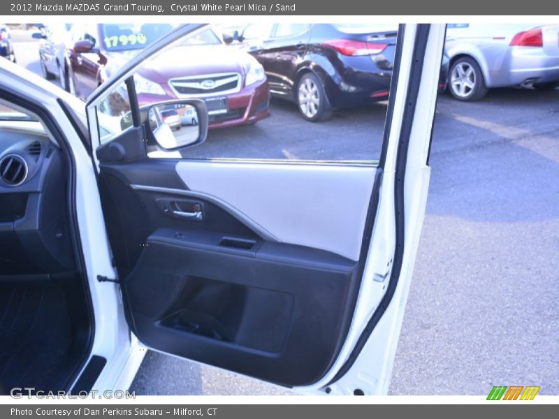 Crystal White Pearl Mica / Sand 2012 Mazda MAZDA5 Grand Touring