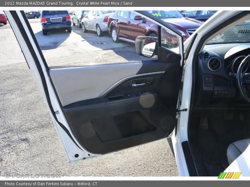 Crystal White Pearl Mica / Sand 2012 Mazda MAZDA5 Grand Touring