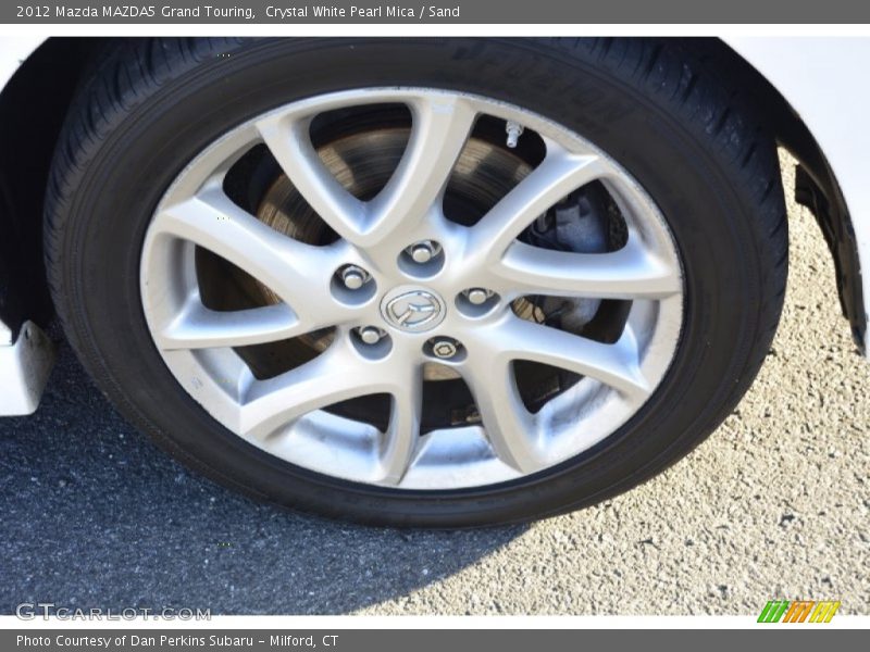 Crystal White Pearl Mica / Sand 2012 Mazda MAZDA5 Grand Touring