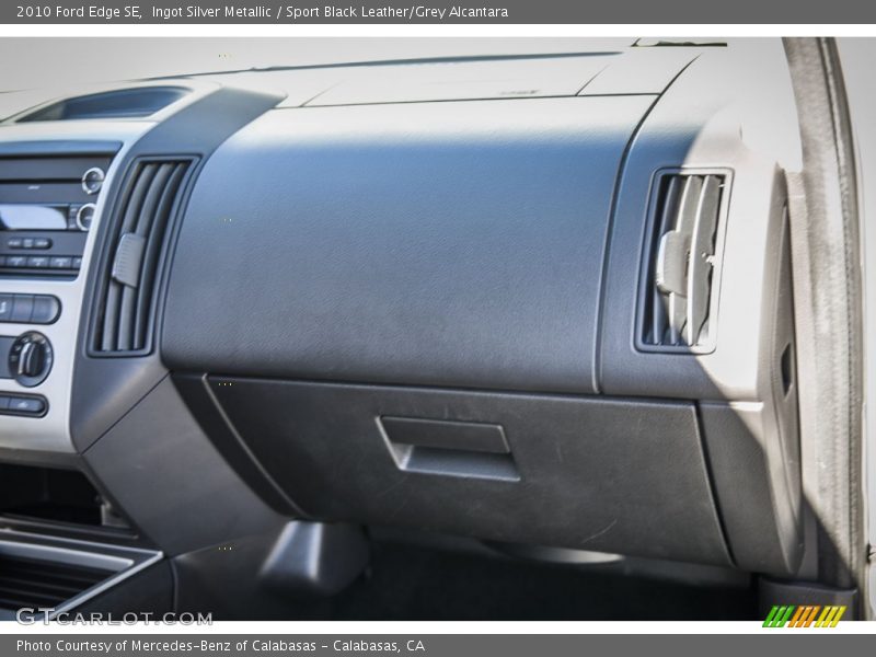 Ingot Silver Metallic / Sport Black Leather/Grey Alcantara 2010 Ford Edge SE