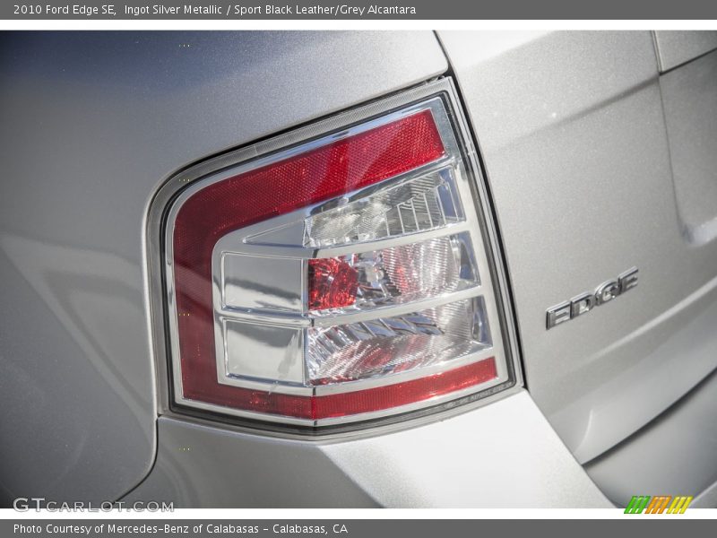 Ingot Silver Metallic / Sport Black Leather/Grey Alcantara 2010 Ford Edge SE