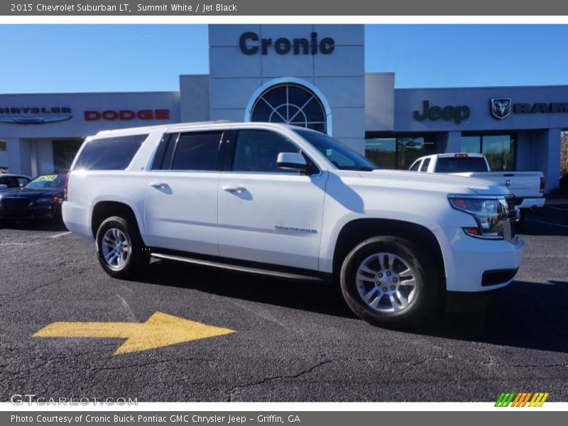 Summit White / Jet Black 2015 Chevrolet Suburban LT