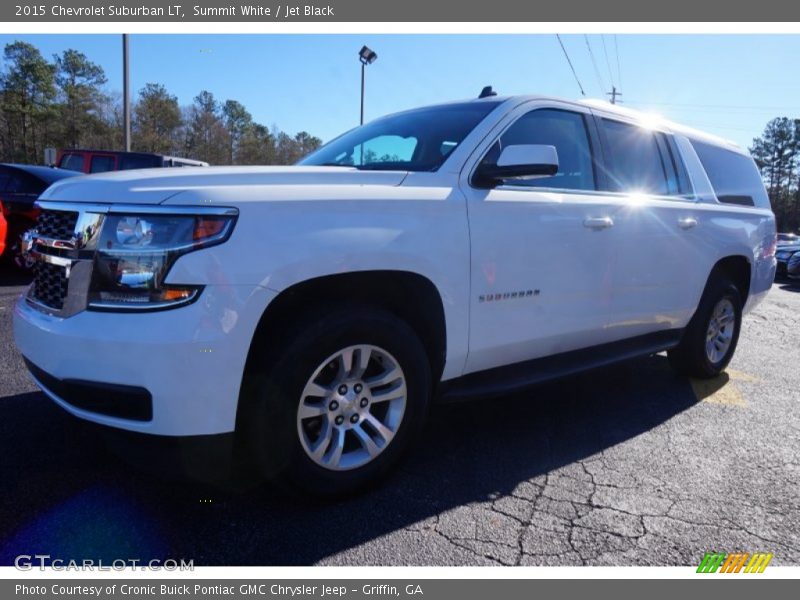 Summit White / Jet Black 2015 Chevrolet Suburban LT