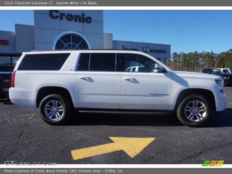 Summit White / Jet Black 2015 Chevrolet Suburban LT