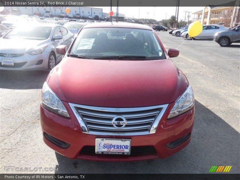 Red Brick / Charcoal 2014 Nissan Sentra SV
