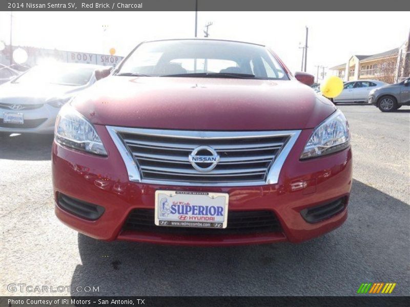 Red Brick / Charcoal 2014 Nissan Sentra SV