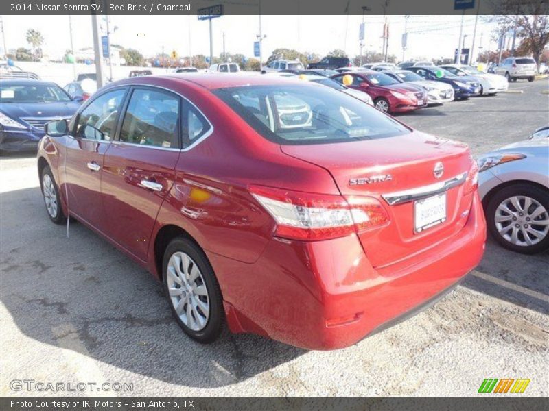 Red Brick / Charcoal 2014 Nissan Sentra SV