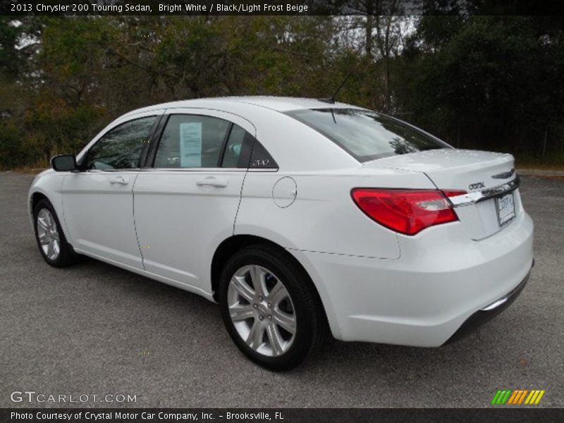 Bright White / Black/Light Frost Beige 2013 Chrysler 200 Touring Sedan