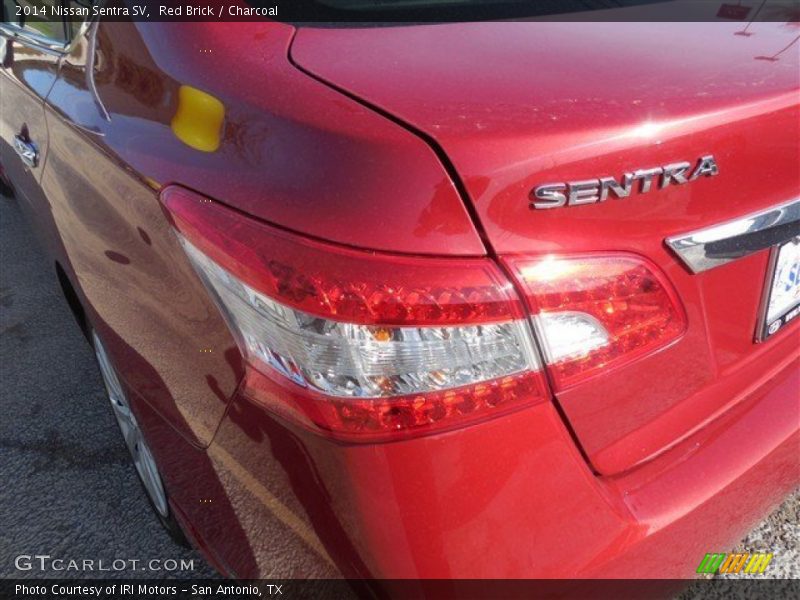 Red Brick / Charcoal 2014 Nissan Sentra SV