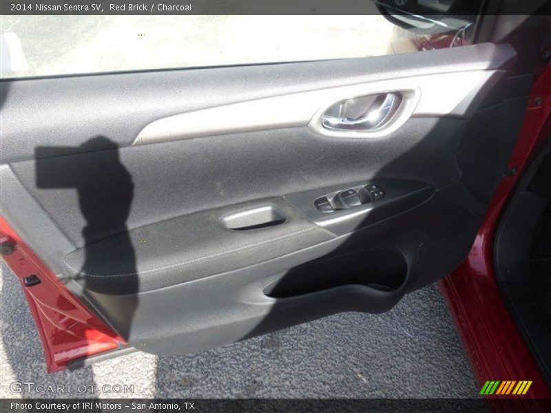 Red Brick / Charcoal 2014 Nissan Sentra SV
